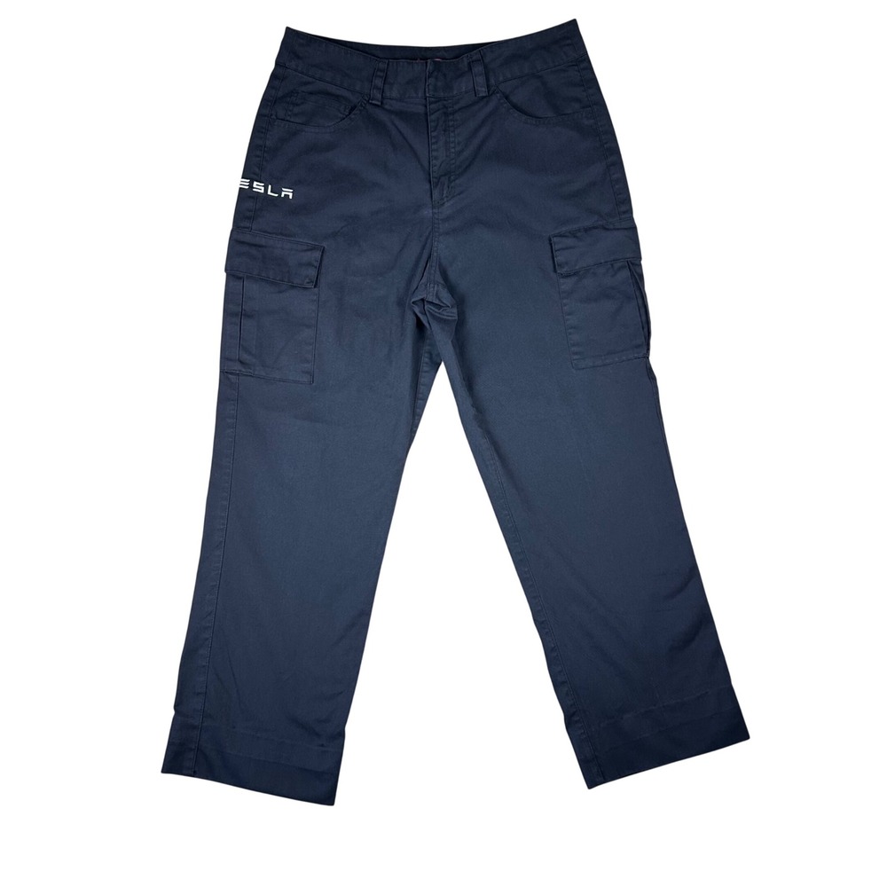 Tesla Motor Co Mens Black Cargo Work Pants TSL8412 Size 32 Straight Leg Utility